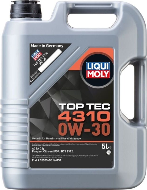 Liqui Moly Motoröl Top Tec 4310 0W-30 5 L Motoröle