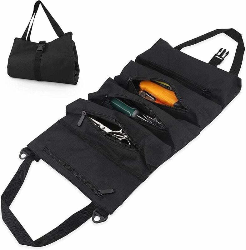 Multifunktionales Werkzeugset, tragbare aufrollbare Werkzeugtasche, faltbare Werkzeugaufbewahrungstasche, Werkzeugtasche...