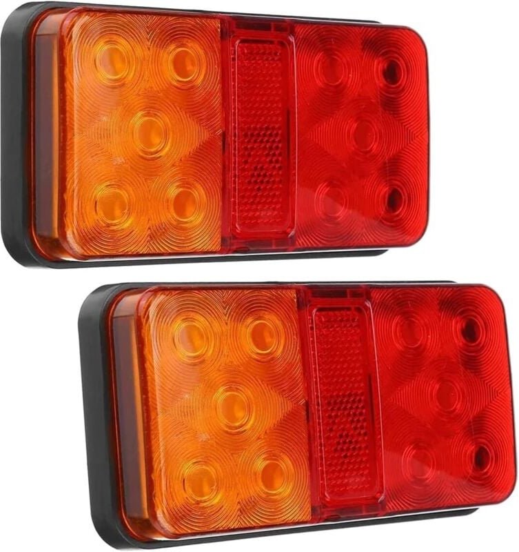 Stücke 12V 10LED Wasserdicht Lkw-anhänger Lkw Rücklicht Auto Blinker Hinten Bremsleuchte Boot RV camper Anzeige