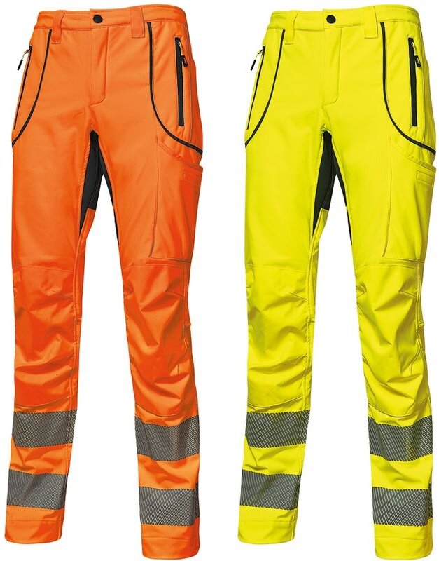 U-power - Ren in softshell Gut sichtbare Arbeitshose - 48 (eu) - Orange