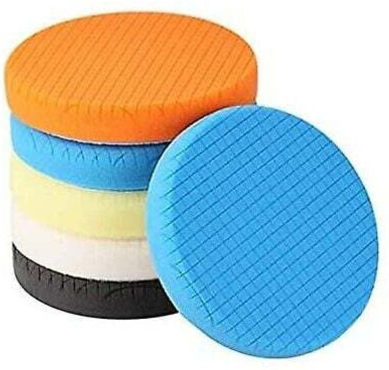 Polierpad, 5-teiliges 150-mm-/6-Zoll-Polierschwamm-Polierset für Autopolierer-Pufferpad/für RO/DA-Poliergerät mit doppel...