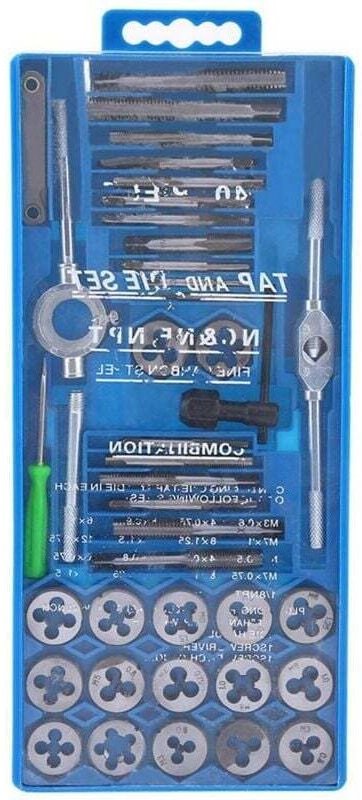 Ulisem 40-teiliges Presswerkzeug-Set, metrisches Gewinde, M3-M12, Handgewindeschneidwerkzeug