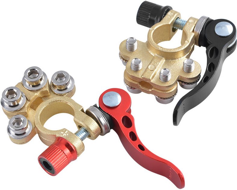 2 stücke Schnellverschluss Batterieklemmen Anschlüsse Trennen Positive Negative Autobatterie Kabelklemmen