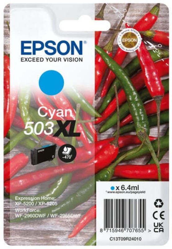 Original Tintenpatrone Epson 503XL Türkis