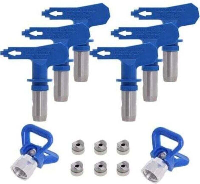 Wendbare Airless-Spritzdüse, 2x Düsensitzschutz, Airless-Düsenzubehör für Hochdruck-Farbspritzpistolen (Typ 211, 315, 41...