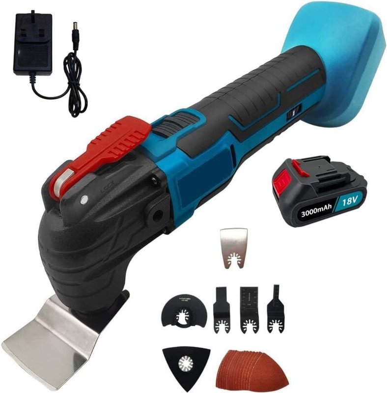 Akku-oszillierende Multi Werkzeuge 3°oszillierende Winkel-Schnellladung/Freigabe 20000rpm mit 6pcs Werkzeug Zubehör-Schn...