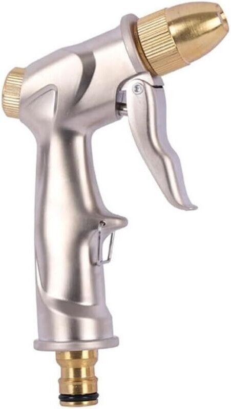 Metallene Gartenschlauchpistole, Hochdruck-Wasserpistole, Spritzpistole für Hochdruck-Gartenschlauch