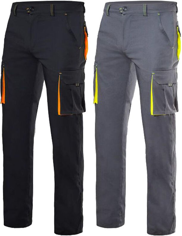103008S Arbeitshose - 54 - Grau / Gelb - Grau / Gelb - Velilla