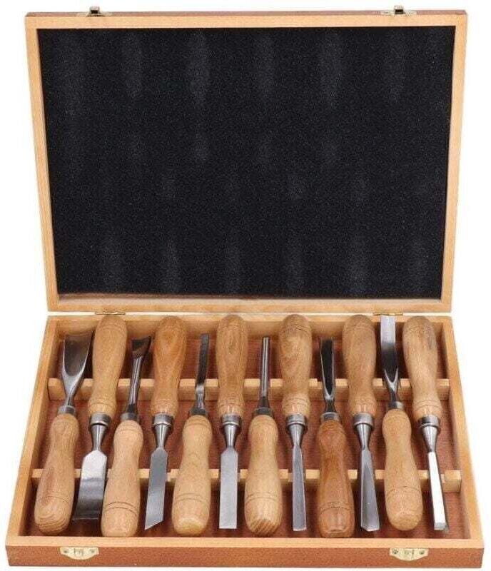 Outils de sculpture sur bois Poignée en bois Ciseau Économie de travail Travail du bois Bricolage Artisanat