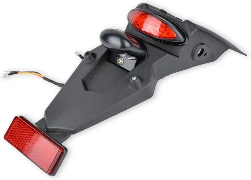 Universeller 12V LED-Motorradkotflügel und Rücklicht mit Bremslicht und Reflektor, für Motocross-, Sportmotorräder und P...