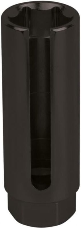 150.2127 - 3/8" 6-Punkt-Kurzstecknuss für Lambdasonde, 22 mm - Chrom-Molybdän - Zum Montieren und Entfernen schwer zugän...