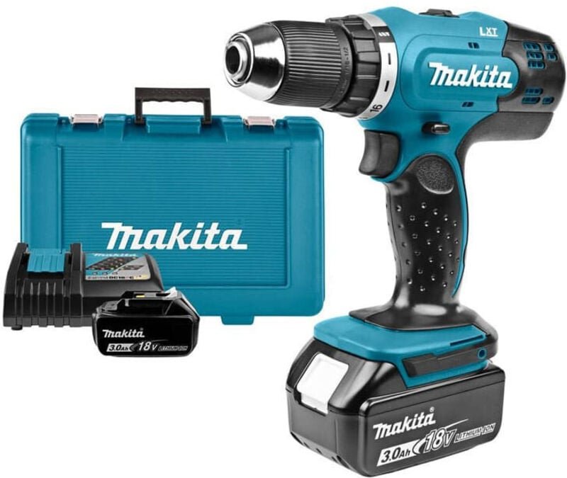 18V lxt Bohrschrauber (2x3,0 Ah) im Kunststoffkoffer Makita DDF453RFE