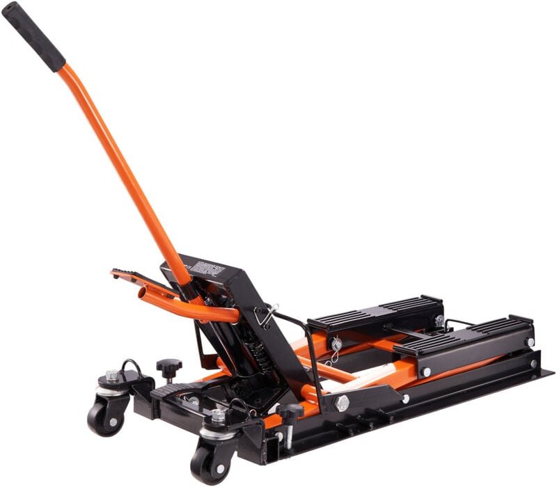 Mophorn - Hydraulic Motorcycle Lift Jack 0.7 Ton atv Scissor Lift Table Portable mit 4 Rädern - Foot-Operated Hoist Stan...