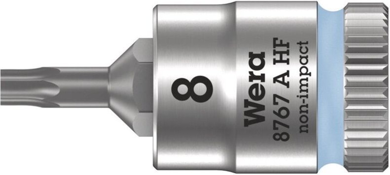 Wera Steckschlüsseleinsatz 8767 A HF TORX 1/4" T8 Länge 28 mm - 5003360001