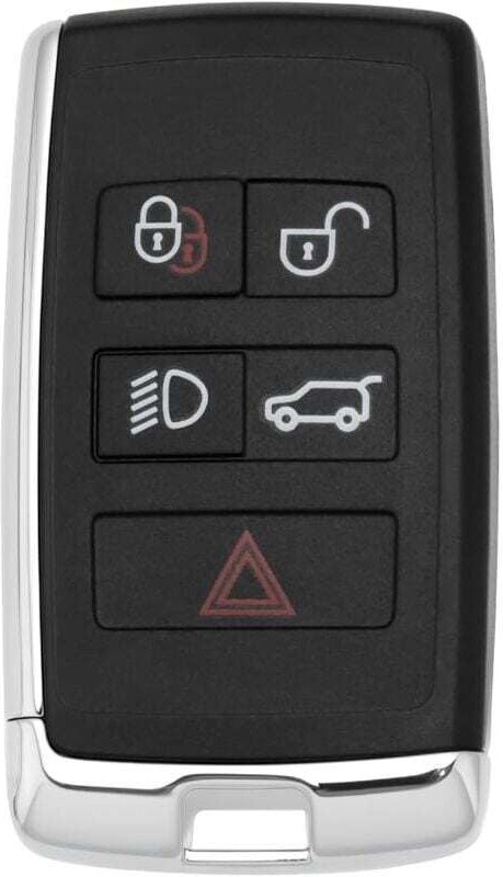 x 5-Tasten-Fernschlüsselgehäuse, kompatibel mit Range Rover Evoque Sport L551 L405 2018, Schwarz