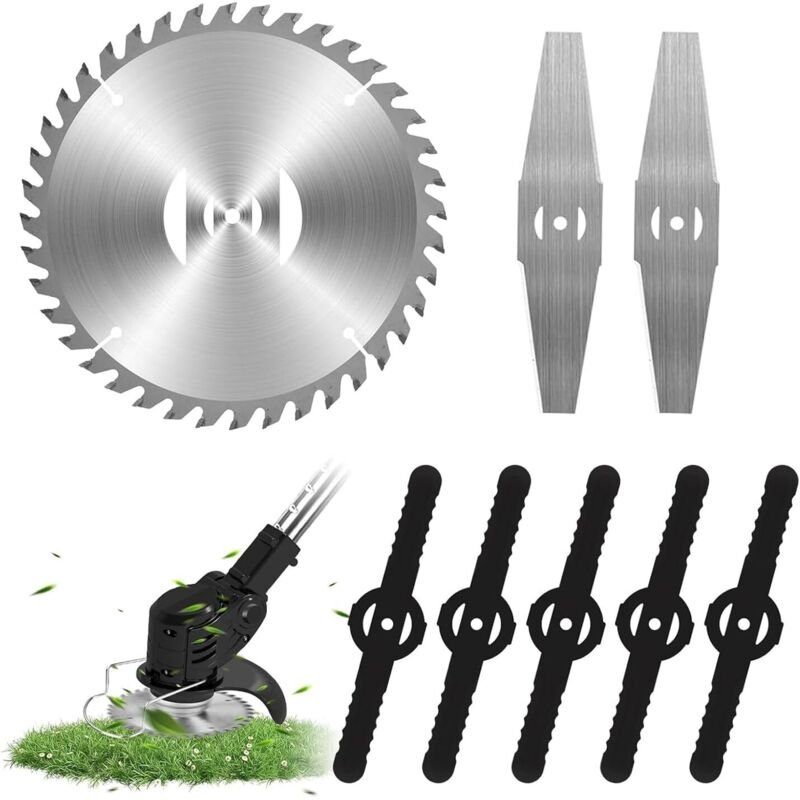 Ersatzmesserköpfe für Akku-Rasentrimmer, Ersatzmesser aus Edelstahl für Rasentrimmer, Zubehör für Gartentrimmer, Messer ...