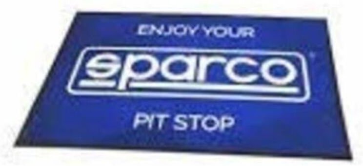 Teppich Sparco Enjoy your pit stop Blau