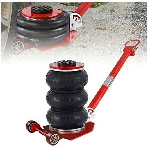 3T Pneumatischer Wagenheber Luftkissen Wagenheber Luftheber Luftwagenheber Air Jack 6600LBS Kapazität für Familienautos ...