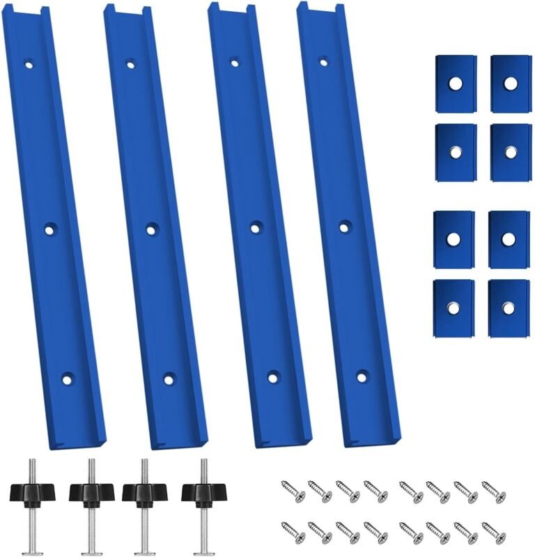 4 Stück T Nut Schiene M8 M6, 400 mm Führungsschiene, Montageschiene, Gleitschiene, Aluschiene, Gleitschienen, T Schiene,...