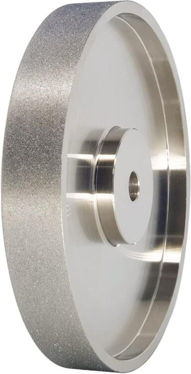 CBN, 6 x 1 Zoll Durchmesser breit mit 1/2 Zoll Schaft, diamantbeschichtet zum Schärfen von Schnellarbeitsstahl, Körnung ...