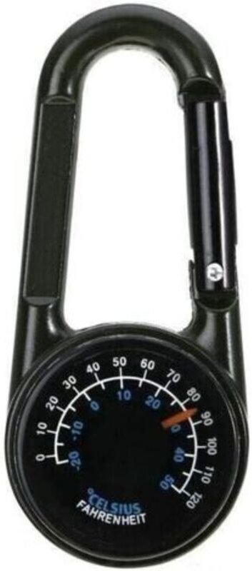 Mini-Multifunktions-Karabiner 3 in 1 Kompass Thermometer Outdoor Wandern Überleben Haken Ring Karabiner Kette Werkzeug C...