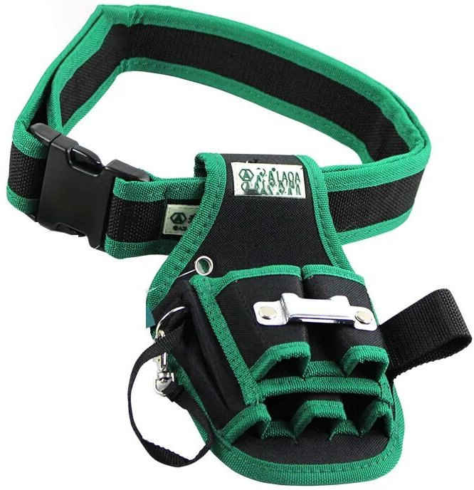 Verdicken Oxford Tuch elektrische Gürteltasche Werkzeughalter Elektriker Wartungstasche Gürteltasche + Gürtel - Dolaso