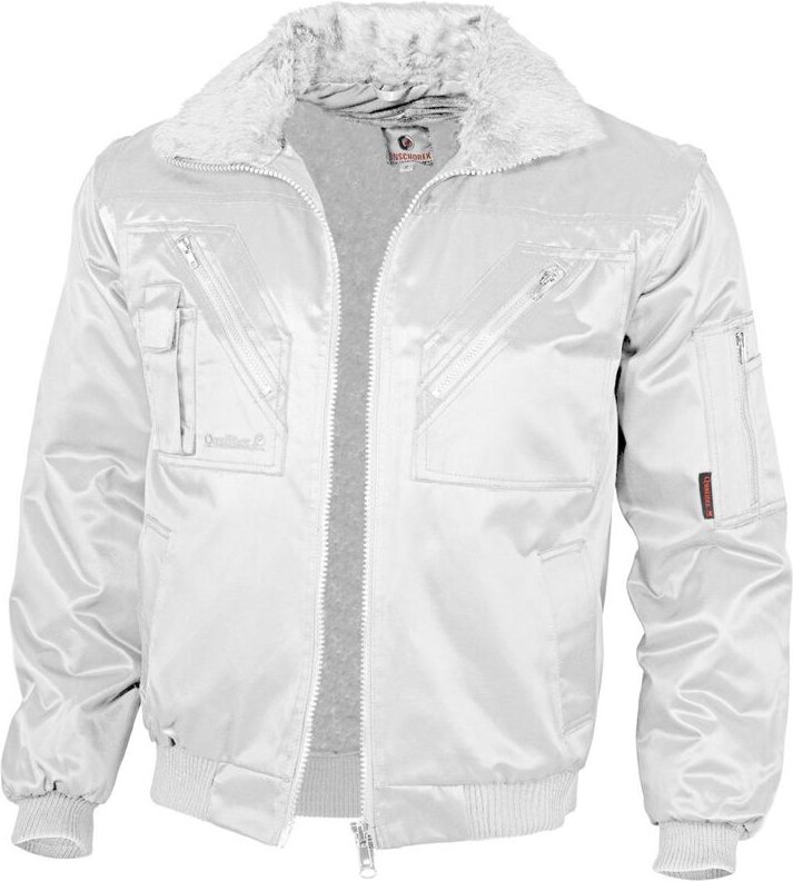 Qualitex Pilotenjacke einfarbig, Größe: XL, Farbe: weiß