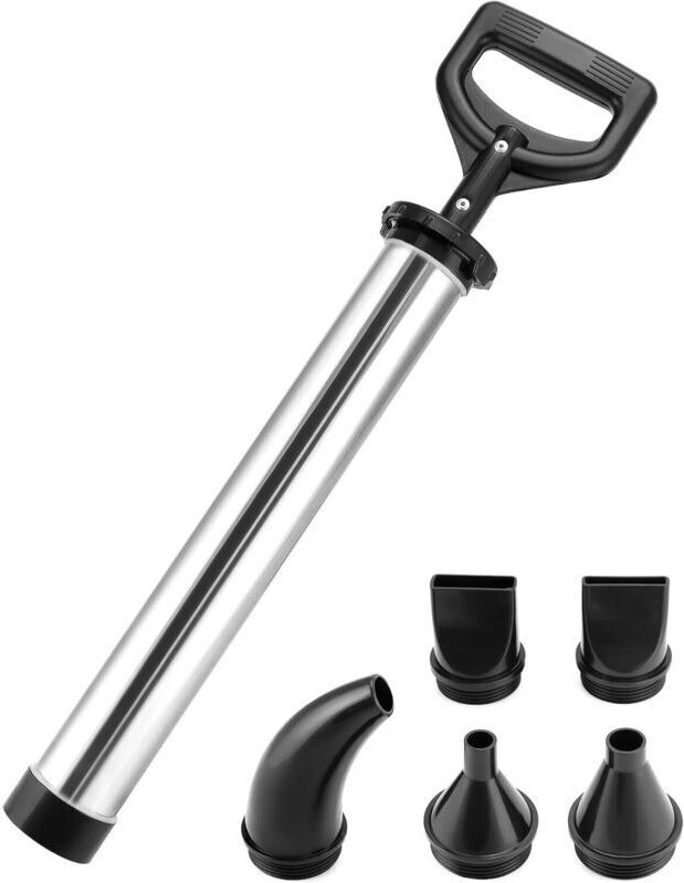 Mörtelpumpe aus Edelstahl, Verpresspistole mit 5 Düsen, manuelle Verpresspistole, für Mörtel