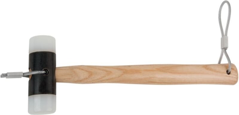 Bahco Gummihammer mit Nylonkopf und Drahtschlaufe, 300 mm