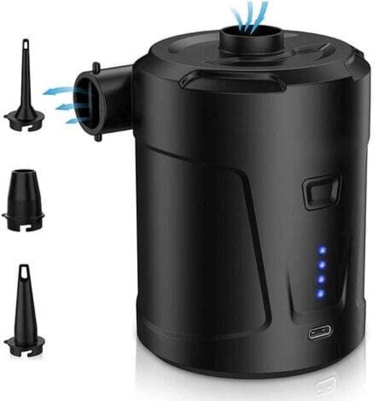 Tigrezy - Aufblasbarer Matratzen-Inflator, elektrischer Luftpumpen-Inflator, aufblasbare Matratzenpumpe, winziger Pump-D...