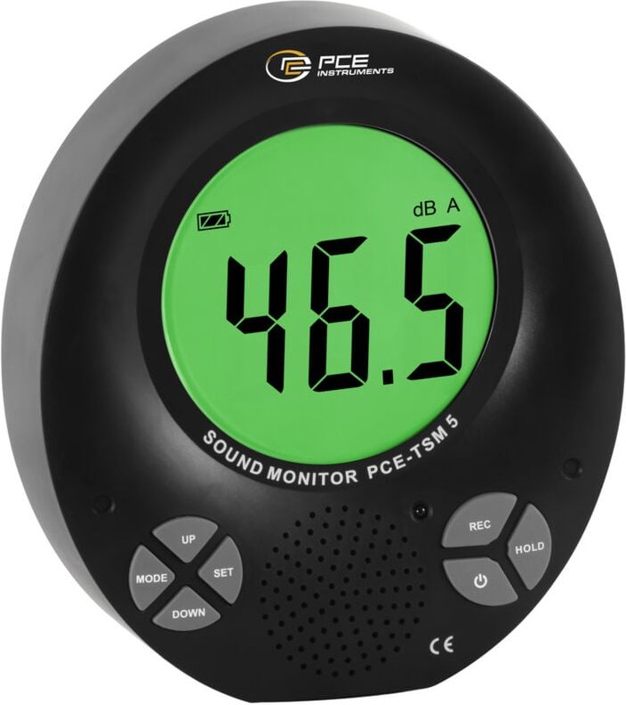 Pce Instruments - Schallpegel-Messgerät Datenlogger, Farbdisplay pce-tsm 5 35 - 135 dB 31.5 Hz - 8000