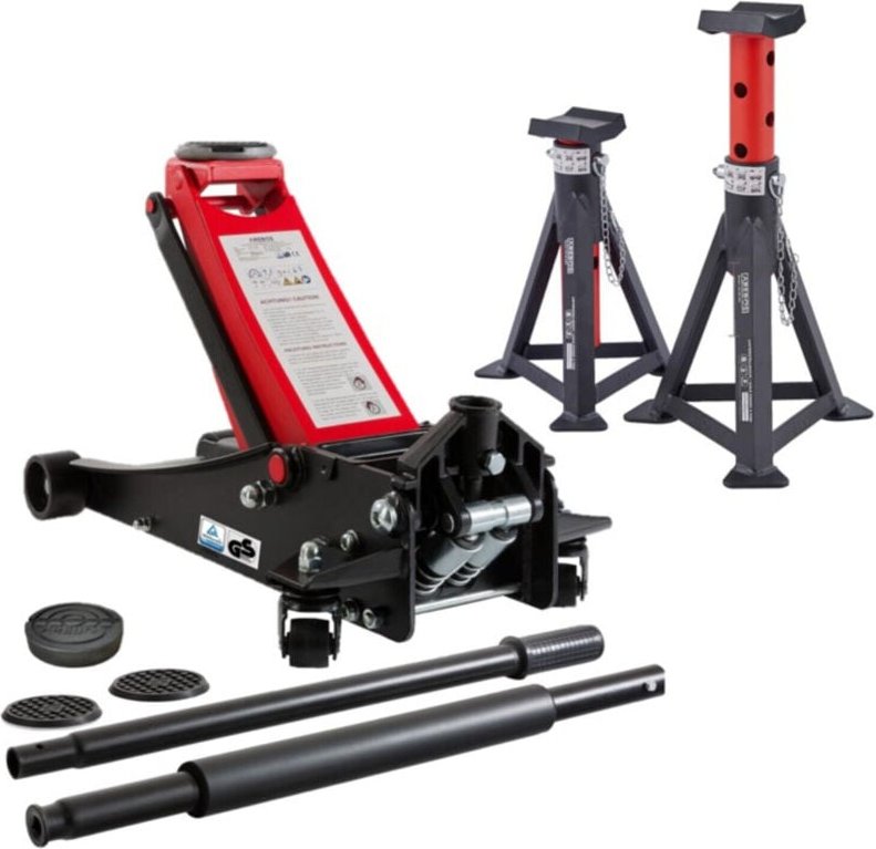 Arebos - 3t Hydraulischer Rangierwagenheber Wagenheber Autoheber Unterstellböcke