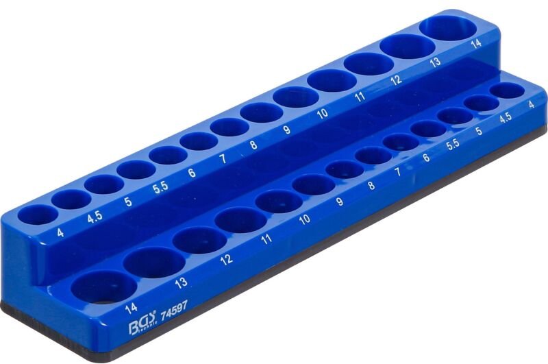 BGS 74597 Kunststoffhalter für Steckschlüssel-Eins ätze, magnetisch, 6,3 mm (1/4")