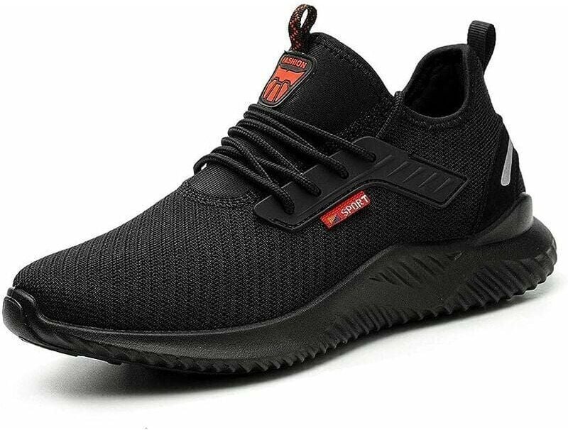 Sicherheitsschuhe Herren Damen Arbeitsschuhe Sicherheits-Sneaker Leicht Atmungsaktiv Stahlkappenschutz (41 EU)