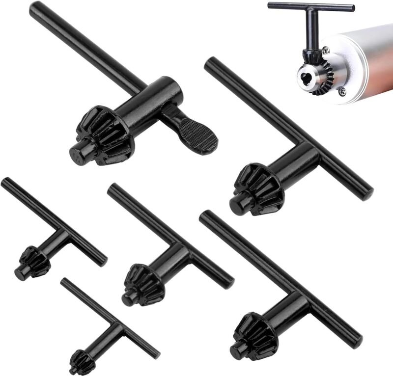 6-teiliges Universal-Bohrfutterschlüssel-Set, Bohrfutterschlüssel für elektrische Bohrmaschinen, Spannwerkzeug, elektris...