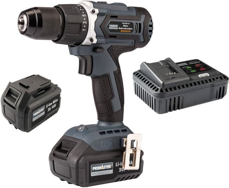 Primaster Pro - Akku-Bohrschrauber-Set 20/40 v Akkuschrauber Schlagschrauber