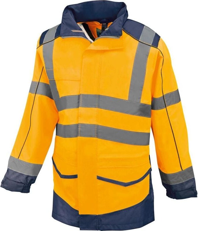 Warnregenjacke Whistler Gr.L,orange/marine - Format