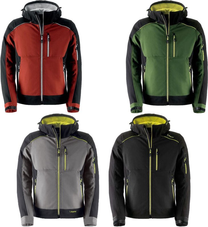 Kapriol Dynamic Arbeitsjacke aus Softshell - M - Grau