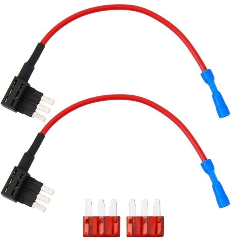 Micro-3-Sicherungsadapter, 12-V-erweiterbare Flachsicherungshalter für Unterwasserbeleuchtung, Innenraum-LEDs und Autozu...