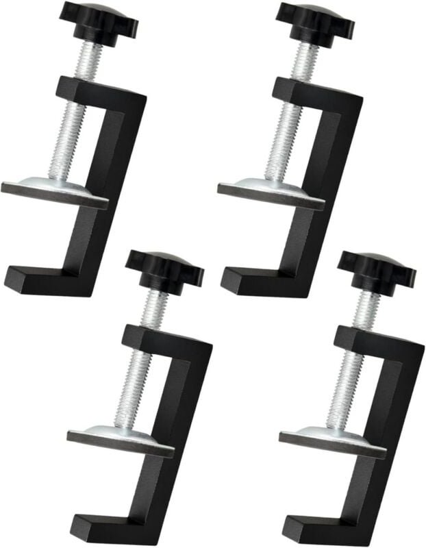 4 Stück Spannzangen-Kit, Spannbereich 10-57 mm, verstellbare Zange G, Tischlerklemmen Fixierclip, Befestigungszubehör fü...