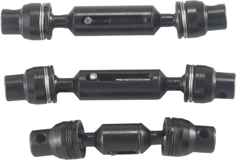 Tlily - 3 StüCke Metall Antriebswelle cvd für B16 B36 Q60 Q63 Q64 MN77 FY004 6WD 1/16 rc Auto Upgrade Teile,2