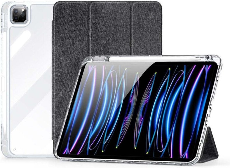 DUX DUCIS Unid Series iPad Pro 11" 2024 Hülle mit Auto Wake/Sleep - Transparent / Schwarz