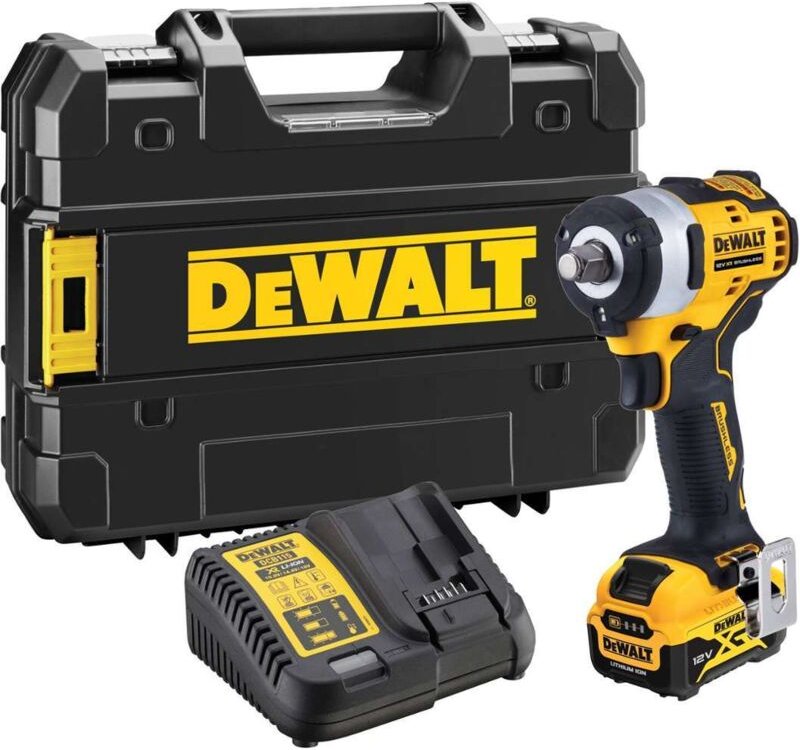 DCF901P1 Akku Schlagschrauber 1/2' Außenvierkant 12V 5Ah Akku t-stak Koffer - Dewalt