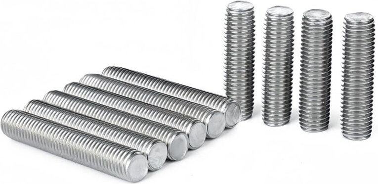 10 Stück M8x60 mm Gewindestangen aus Edelstahl, Hochleistungsgewindestangen mit metrischem Vollgewinde DIN 976 – Industr...