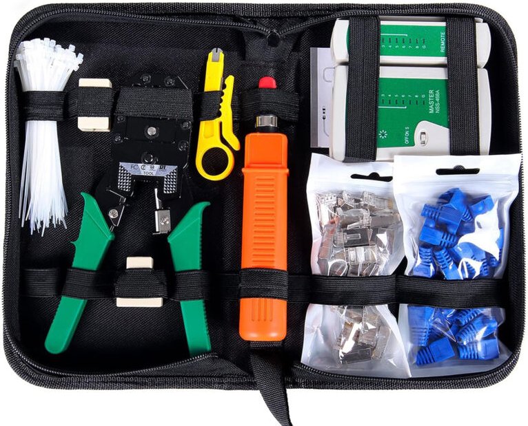 9-in-1 professioneller Netzwerktester, Netzwerkkabel, Computer-Reparatur-Werkzeugsätze, Netzwartung, LAN-Tester, Netzwer...