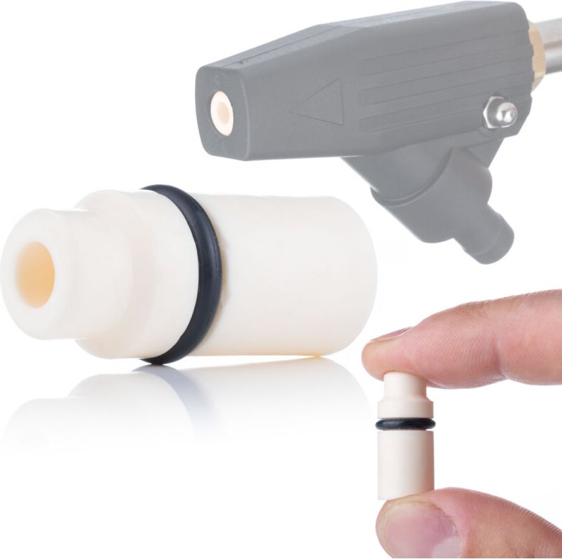 Rosfix Keramikdüse Gold – 8,6 mm Auslass, 25,5 mm Länge Verschleißteil für Sandstrahlgerät Hohe Haltbarkeit & Kompatibil...