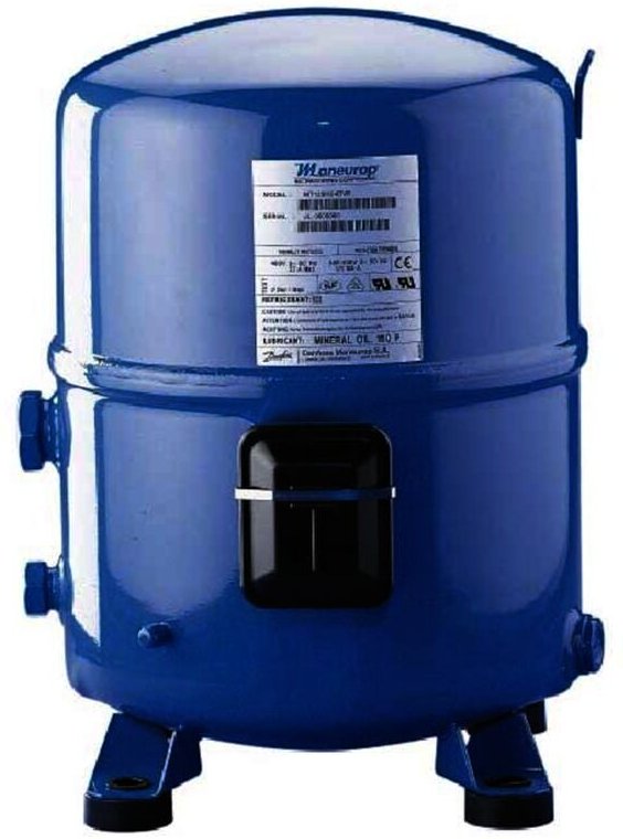 Reporshop - Maneurope-Kompressor MTZ-144-4VM R134A R404A 380V 12CV Hochtemperatur 241,9 cm3