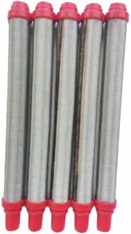 Alovez - 5er-Pack Netzfilter für Wagner Airless-Farbspritzpistole, 304 Edelstahl, Rot, 10310,5 mm