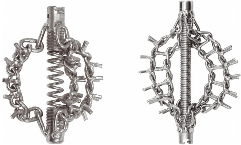 Kettenschleuderkopf mit Spike-Kette, 3 Ketten Ø30mm,16mm