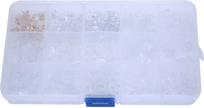 300 Stück, 15 verschiedene Größen, Nasenpads für Brillen, Silikon-Nasenpads, aufschraubbares Brillenzubehör, weiches Rep...